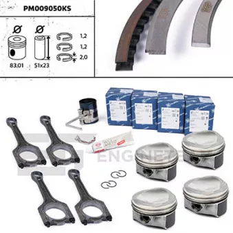 Kit de pistons ET ENGINETEAM PM009050KS pour AUDI TT 1.8 TFSI - 160cv