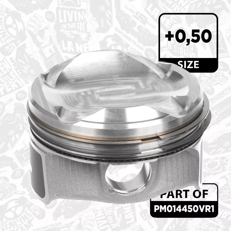 Kit de pistons ET ENGINETEAM PM014450VR1 - Visuel 2