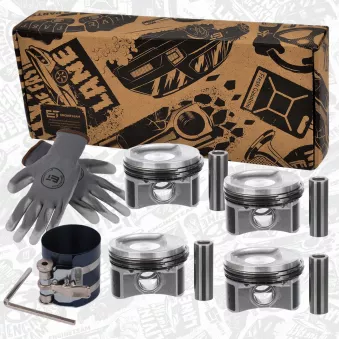 Kit de pistons ET ENGINETEAM PM014800VR1 pour FIAT PANDA 1.2 - 69cv