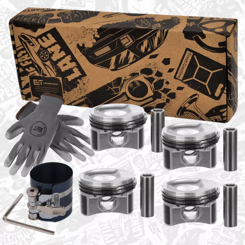 Kit de pistons ET ENGINETEAM PM014840VR1 - Visuel 1
