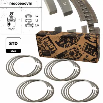 Jeu de segments de pistons ET ENGINETEAM R1000900VR1 pour CITROEN C5 1.8 16V - 116cv