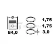ET ENGINETEAM R1003500 - Jeu de segments de pistons