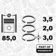 ET ENGINETEAM R1003800VR1 - Jeu de segments de pistons