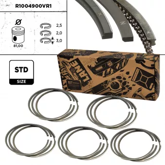Jeu de segments de pistons ET ENGINETEAM OEM 07z198151