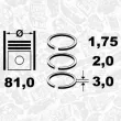 ET ENGINETEAM R1009100 - Jeu de segments de pistons