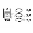 Jeu de segments de pistons ET ENGINETEAM [R1009200]