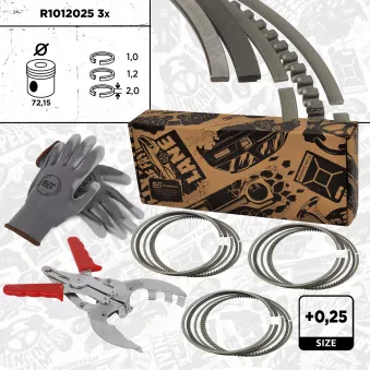 Jeu de segments de pistons ET ENGINETEAM R1012025VR2
