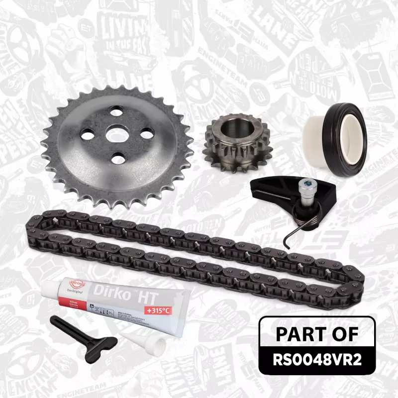 Kit de chaînes, commade de pompe à huile ET ENGINETEAM RS0048VR2 - Visuel 2