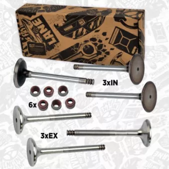 Kit de soupapes, soupapes d'admission/d'échappement ET ENGINETEAM OEM 038109611B