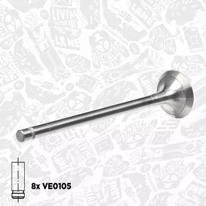 Kit de soupapes, soupapes d'admission/d'échappement ET ENGINETEAM VS0011 - Visuel 2