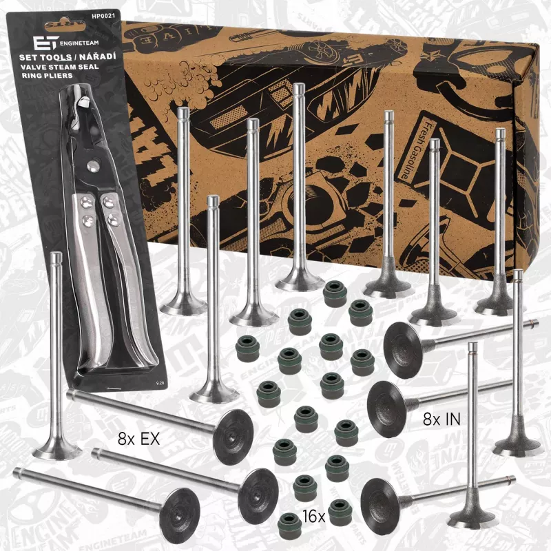 Kit de soupapes, soupapes d'admission/d'échappement ET ENGINETEAM VS0011VR1 - Visuel 1