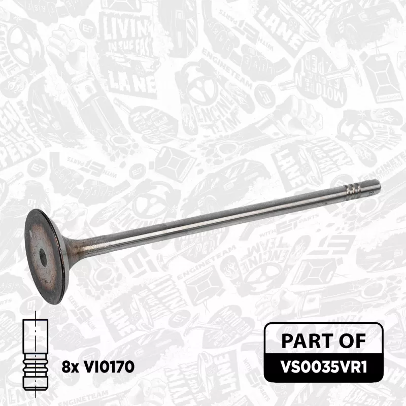 Kit de soupapes, soupapes d'admission/d'échappement ET ENGINETEAM VS0035VR1 - Visuel 1
