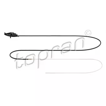 Tirette de capot moteur TOPRAN 103 707