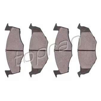 Jeu de 4 plaquettes de frein avant TOPRAN OEM 1H0698151A