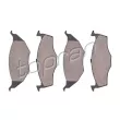 TOPRAN 109 459 - Jeu de 4 plaquettes de frein avant