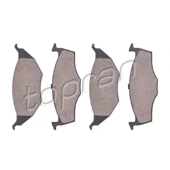 Jeu de 4 plaquettes de frein avant TOPRAN OEM 6E0698151