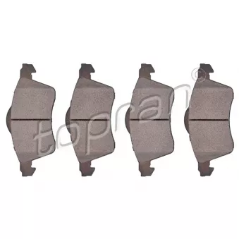 Jeu de 4 plaquettes de frein avant TOPRAN OEM 7D0698151E
