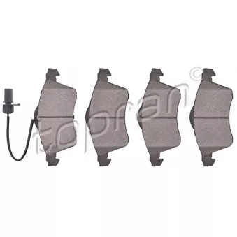 Jeu de 4 plaquettes de frein avant TOPRAN OEM 7D0698151D