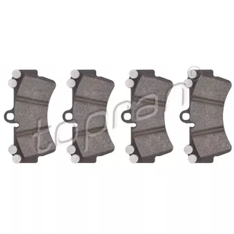 Jeu de 4 plaquettes de frein avant TOPRAN OEM 95535193910