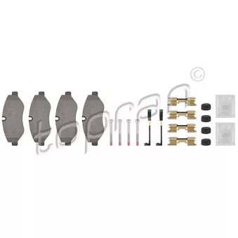 Jeu de 4 plaquettes de frein avant TOPRAN OEM A0064208420