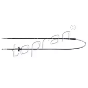Tirette à câble, frein de stationnement arrière gauche TOPRAN OEM 8E0609721F