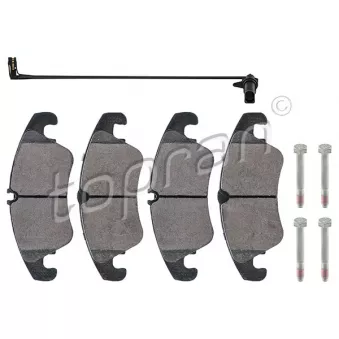 Jeu de 4 plaquettes de frein avant TOPRAN OEM 8K0698151E