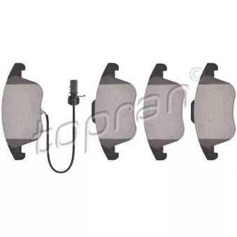 Jeu de 4 plaquettes de frein avant TOPRAN OEM 8K0698151A