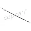 TOPRAN 113 425 - Tirette à câble, verouillage porte