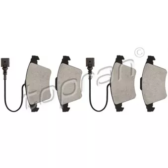 Jeu de 4 plaquettes de frein avant TOPRAN OEM 7L6698151B