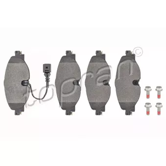 Jeu de 4 plaquettes de frein avant TOPRAN OEM 8V0698151G