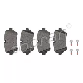 Jeu de 4 plaquettes de frein arrière TOPRAN OEM 4M0698451P
