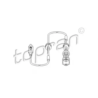 Détecteur de l'usure des plaquettes de frein TOPRAN OEM 6238322