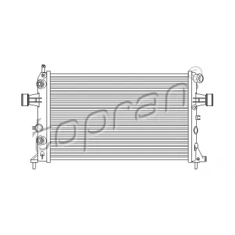 Radiateur, refroidissement du moteur TOPRAN OEM 1300214