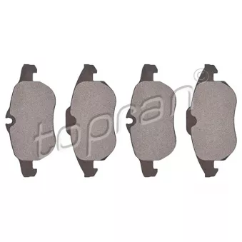 Jeu de 4 plaquettes de frein avant TOPRAN OEM 93166798
