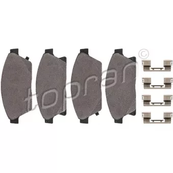 Jeu de 4 plaquettes de frein avant TOPRAN OEM 542115