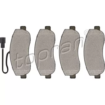 Jeu de 4 plaquettes de frein avant TOPRAN OEM 410604386R
