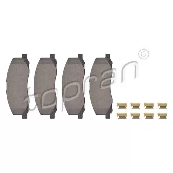 Jeu de 4 plaquettes de frein avant TOPRAN OEM 13237752