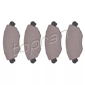 Jeu de 4 plaquettes de frein avant TOPRAN OEM 1S7J2K021AB