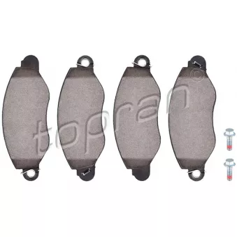 Jeu de 4 plaquettes de frein avant TOPRAN OEM 1C1J2K021AB