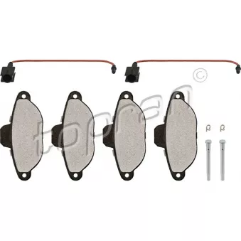 Jeu de 4 plaquettes de frein avant TOPRAN OEM 9S512K021BB