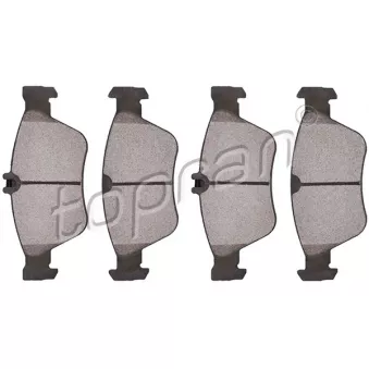 Jeu de 4 plaquettes de frein avant TOPRAN OEM 0024209620