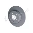 TOPRAN 400 863 - Jeu de 2 disques de frein arrière