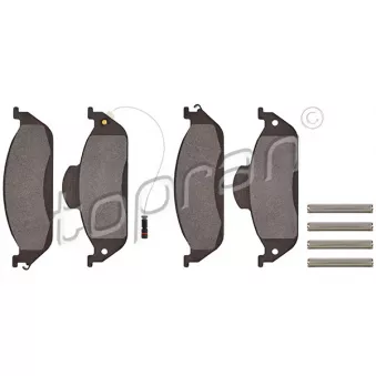 Jeu de 4 plaquettes de frein avant TOPRAN OEM A1634200320