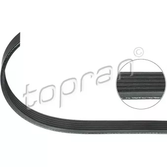 Courroie trapézoïdale à nervures TOPRAN OEM 0119978792