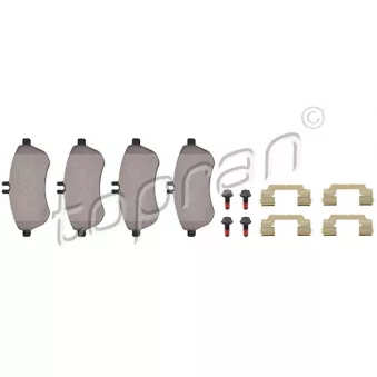 Jeu de 4 plaquettes de frein avant TOPRAN OEM 0054201520
