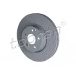TOPRAN 408 830 - Jeu de 2 disques de frein avant