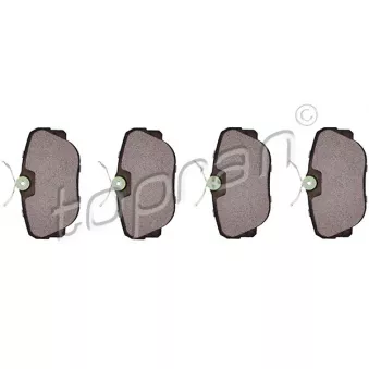 Jeu de 4 plaquettes de frein avant TOPRAN OEM 1157748