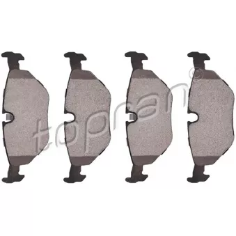 Jeu de 4 plaquettes de frein arrière TOPRAN OEM 34211160198