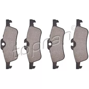 Jeu de 4 plaquettes de frein arrière TOPRAN OEM 34216762871