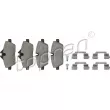 TOPRAN 501 142 - Jeu de 4 plaquettes de frein avant